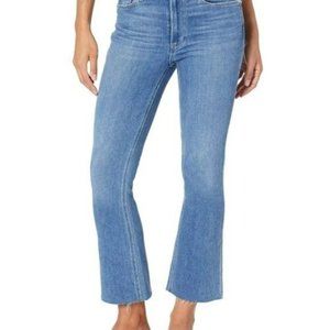 Paige Colette Crop Flare Jeans in Midtown